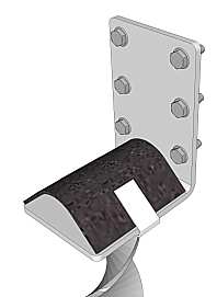 Rubber cover for T505 bracket