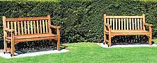 2 garden benches
